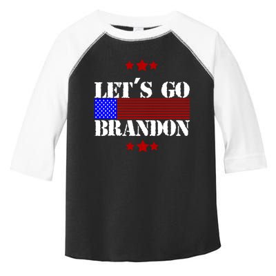 Let's Go Brandon Biden Chant USA Flag Toddler Fine Jersey T-Shirt