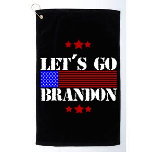 Let's Go Brandon Biden Chant USA Flag Platinum Collection Golf Towel