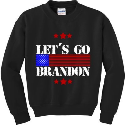 Let's Go Brandon Biden Chant USA Flag Kids Sweatshirt