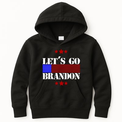 Let's Go Brandon Biden Chant USA Flag Kids Hoodie