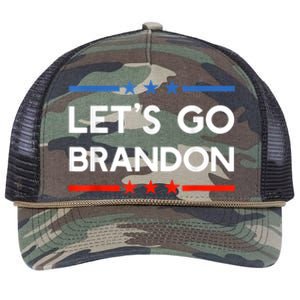 Let’s Go Brandon Conservative US Flag Gift Retro Rope Trucker Hat Cap