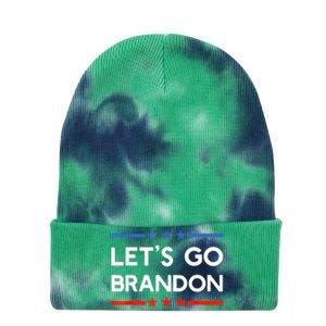 Let’s Go Brandon Conservative US Flag Gift Tie Dye 12in Knit Beanie