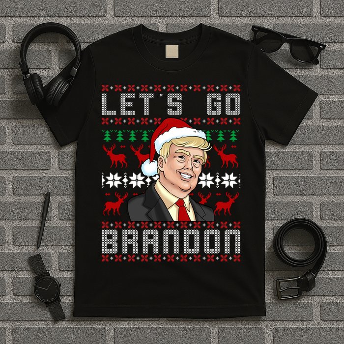 Let's Go Brandon Pro Trump Impeach 46 FJB Biden Ugly Christmas T-Shirt