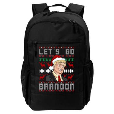 Let's Go Brandon Pro Trump Impeach 46 FJB Biden Ugly Christmas Backpack