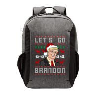 Let's Go Brandon Pro Trump Impeach 46 FJB Biden Ugly Christmas Vector Backpack