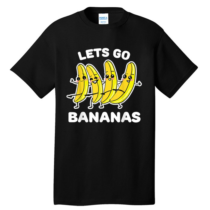 Lets Go Bananas | Funny Fruit Pun Tall T-Shirt