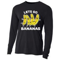 Lets Go Bananas | Funny Fruit Pun Cooling Performance Long Sleeve Crew