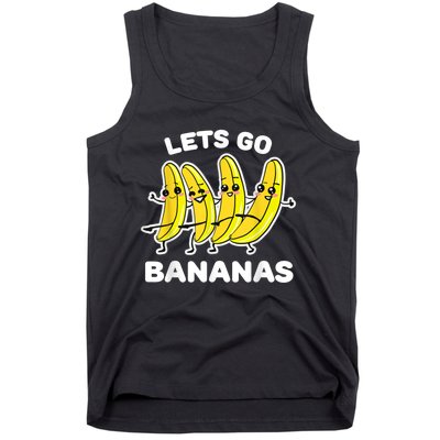 Lets Go Bananas | Funny Fruit Pun Tank Top