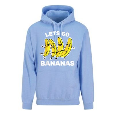 Lets Go Bananas | Funny Fruit Pun Unisex Surf Hoodie