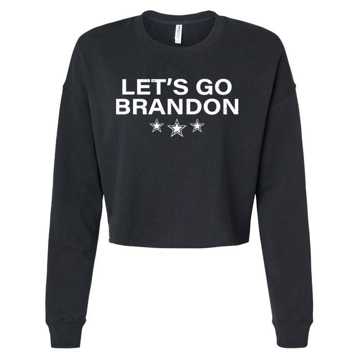 LetS Go Brandon Joe Biden Chant Impeach Biden Cropped Pullover Crew