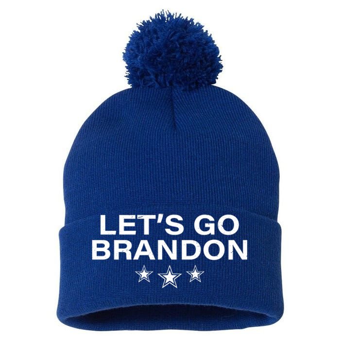 LetS Go Brandon Joe Biden Chant Impeach Biden Pom Pom 12in Knit Beanie