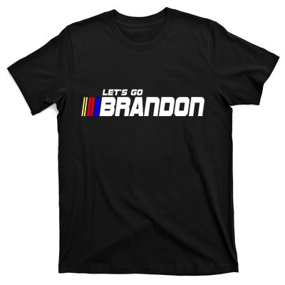 Let's Go Brandon Biden Chant Racing Fan Logo T-Shirt