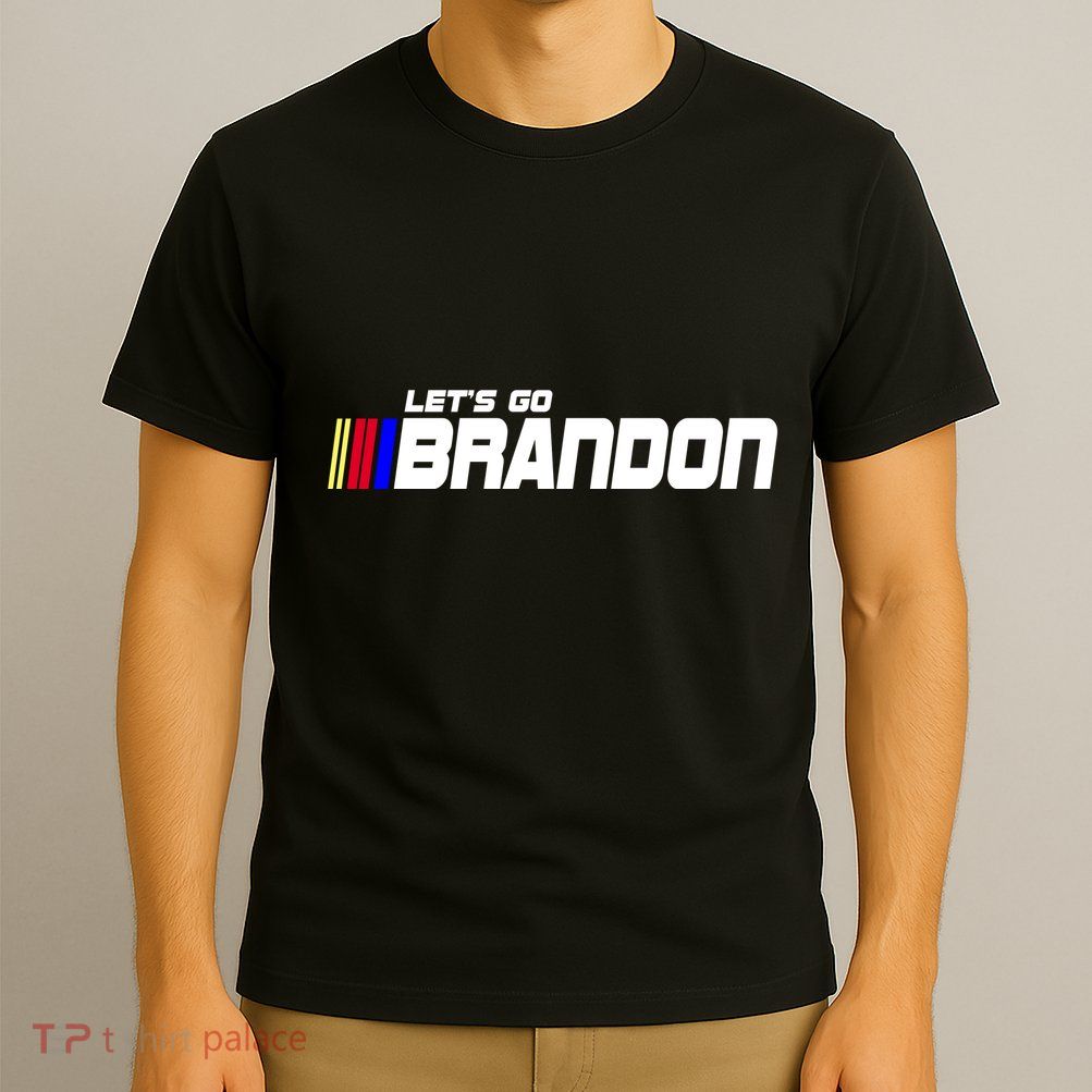 Let's Go Brandon Biden Chant Racing Fan Logo T-Shirt