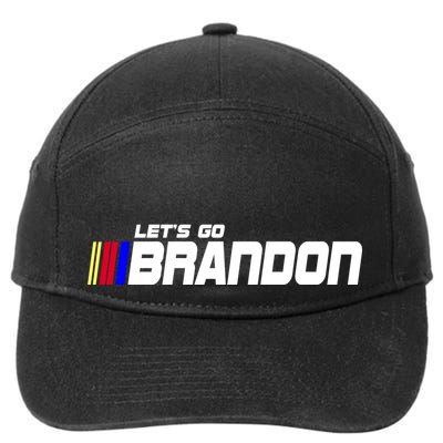 Let's Go Brandon Biden Chant Racing Fan Logo 7-Panel Snapback Hat
