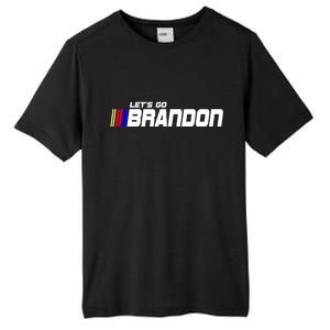 Let's Go Brandon Biden Chant Racing Fan Logo Tall Fusion ChromaSoft Performance T-Shirt