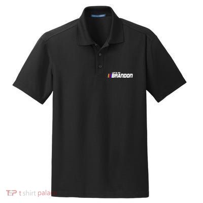 Let's Go Brandon Biden Chant Racing Fan Logo Dry Zone Grid Polo