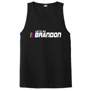 Let's Go Brandon Biden Chant Racing Fan Logo PosiCharge Competitor Tank