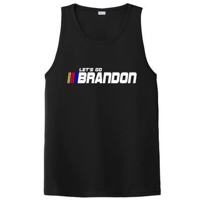 Let's Go Brandon Biden Chant Racing Fan Logo PosiCharge Competitor Tank