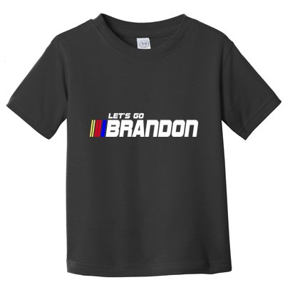 Let's Go Brandon Biden Chant Racing Fan Logo Toddler T-Shirt