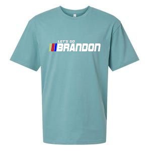 Let's Go Brandon Biden Chant Racing Fan Logo Sueded Cloud Jersey T-Shirt