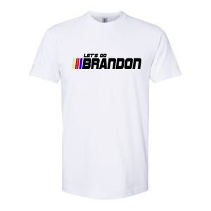 Let's Go Brandon Biden Chant Racing Fan Logo Softstyle CVC T-Shirt