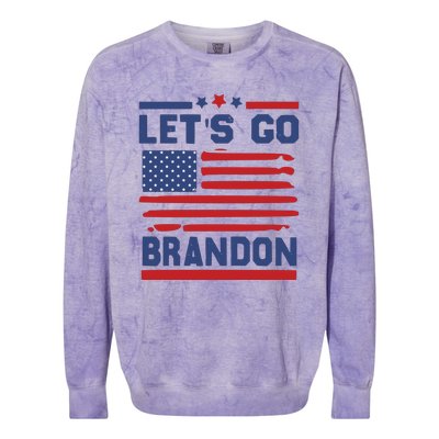 Let's Go Brandon Lets Go Brandon Colorblast Crewneck Sweatshirt