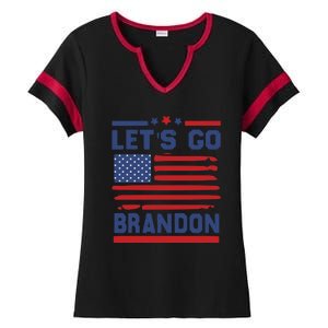 Let's Go Brandon Lets Go Brandon Ladies Halftime Notch Neck Tee