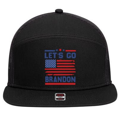 Let's Go Brandon Lets Go Brandon 7 Panel Mesh Trucker Snapback Hat