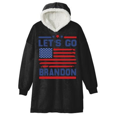 Let's Go Brandon Lets Go Brandon Hooded Wearable Blanket