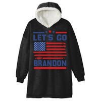 Let's Go Brandon Lets Go Brandon Hooded Wearable Blanket