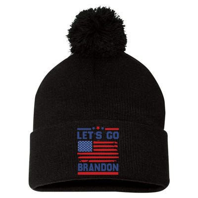 Let's Go Brandon Lets Go Brandon Pom Pom 12in Knit Beanie