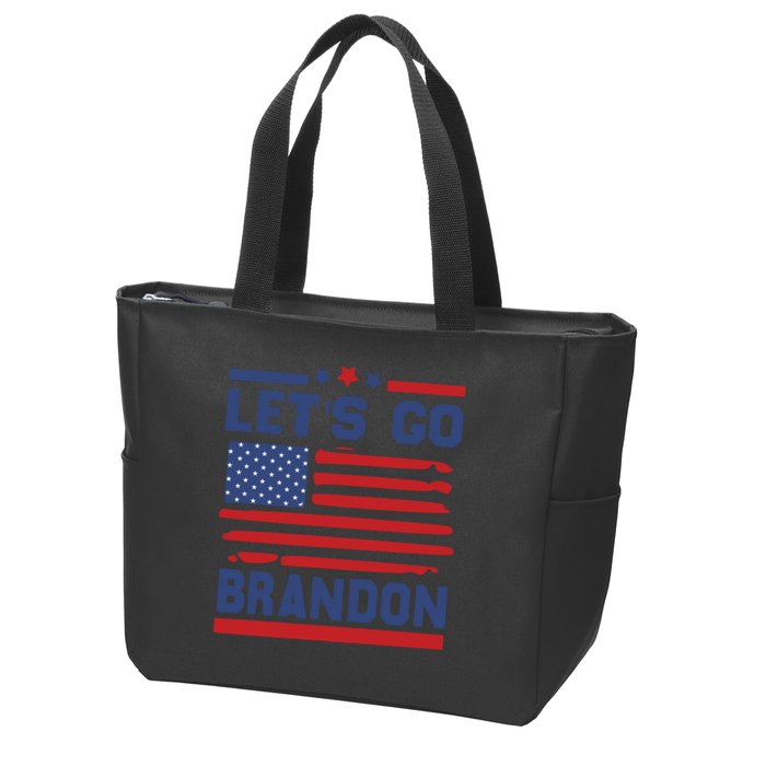Let's Go Brandon Lets Go Brandon Zip Tote Bag