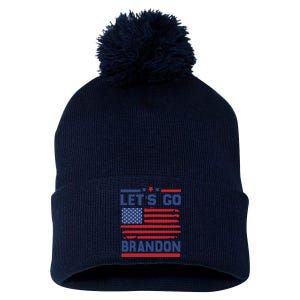 Let's Go Brandon Lets Go Brandon Pom Pom 12in Knit Beanie