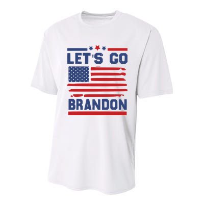 Let's Go Brandon Lets Go Brandon Youth Performance Sprint T-Shirt