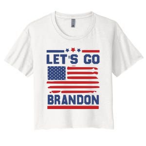 Let's Go Brandon Lets Go Brandon Women's Crop Top Tee