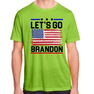 Let's Go Brandon Biden Chant American Flag Adult ChromaSoft Performance T-Shirt