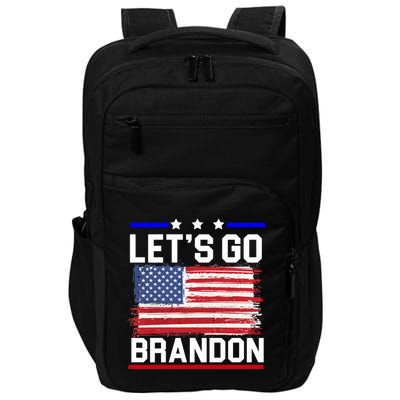Let's Go Brandon Biden Chant American Flag Impact Tech Backpack