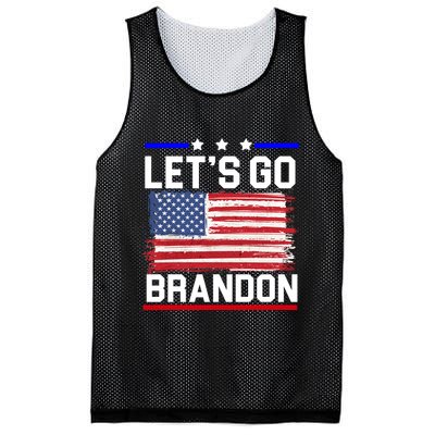 Let's Go Brandon Biden Chant American Flag Mesh Reversible Basketball Jersey Tank