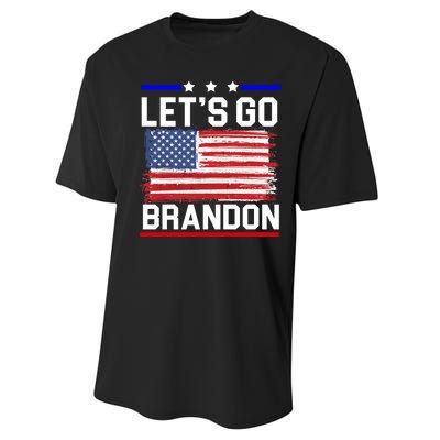 Let's Go Brandon Biden Chant American Flag Performance Sprint T-Shirt