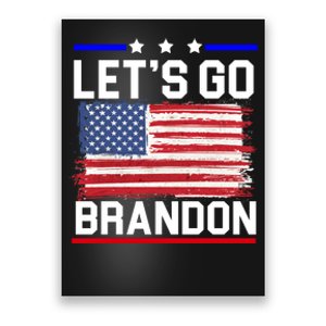 Let's Go Brandon Biden Chant American Flag Poster