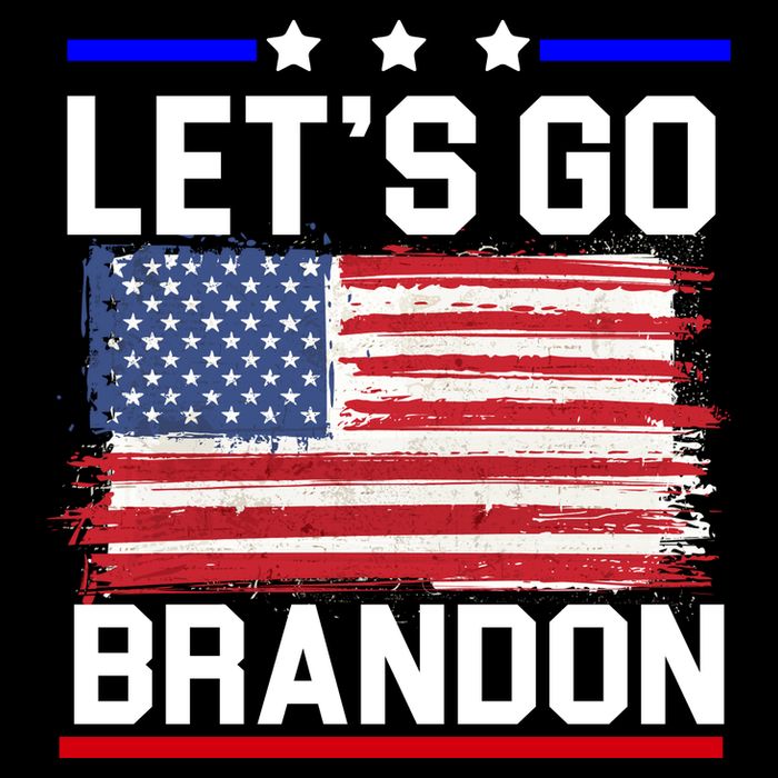 Let's Go Brandon Biden Chant American Flag Baby Bodysuit