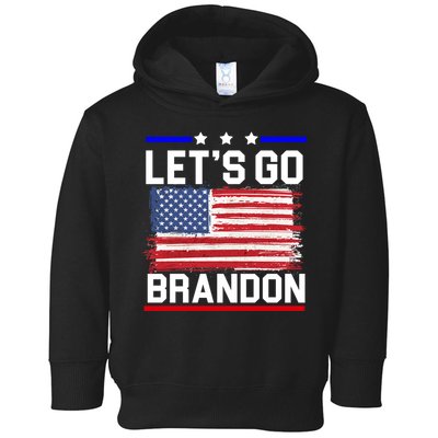 Let's Go Brandon Biden Chant American Flag Toddler Hoodie