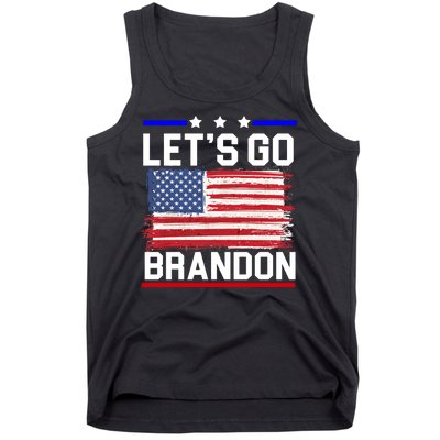 Let's Go Brandon Biden Chant American Flag Tank Top