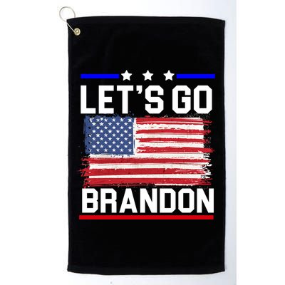 Let's Go Brandon Biden Chant American Flag Golf Towel