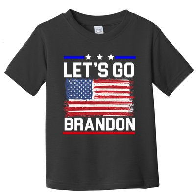 Let's Go Brandon Biden Chant American Flag Toddler T-Shirt