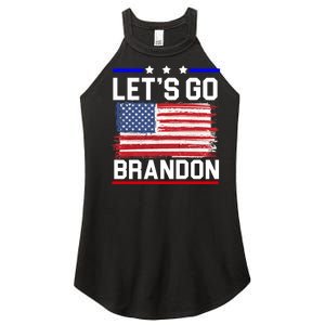 Let's Go Brandon Biden Chant American Flag Women's Perfect Tri Rocker Tank