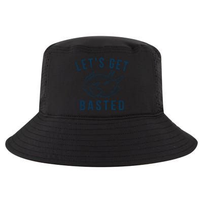 Lets Get Basted Turkey Day Funny Thanksgiving Leg Day Gift Cool Comfort Performance Bucket Hat