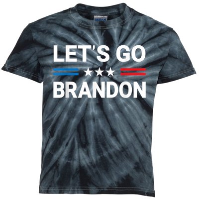 Let's Go Brandon Conservative US Flag Inflation Gift Kids Tie-Dye T-Shirt