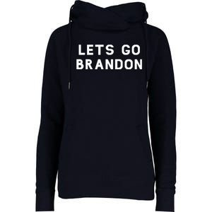 Lets Go Brandon! Womens Funnel Neck Pullover Hood