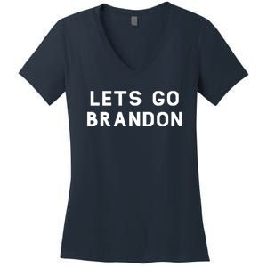 Lets Go Brandon! Women's V-Neck T-Shirt